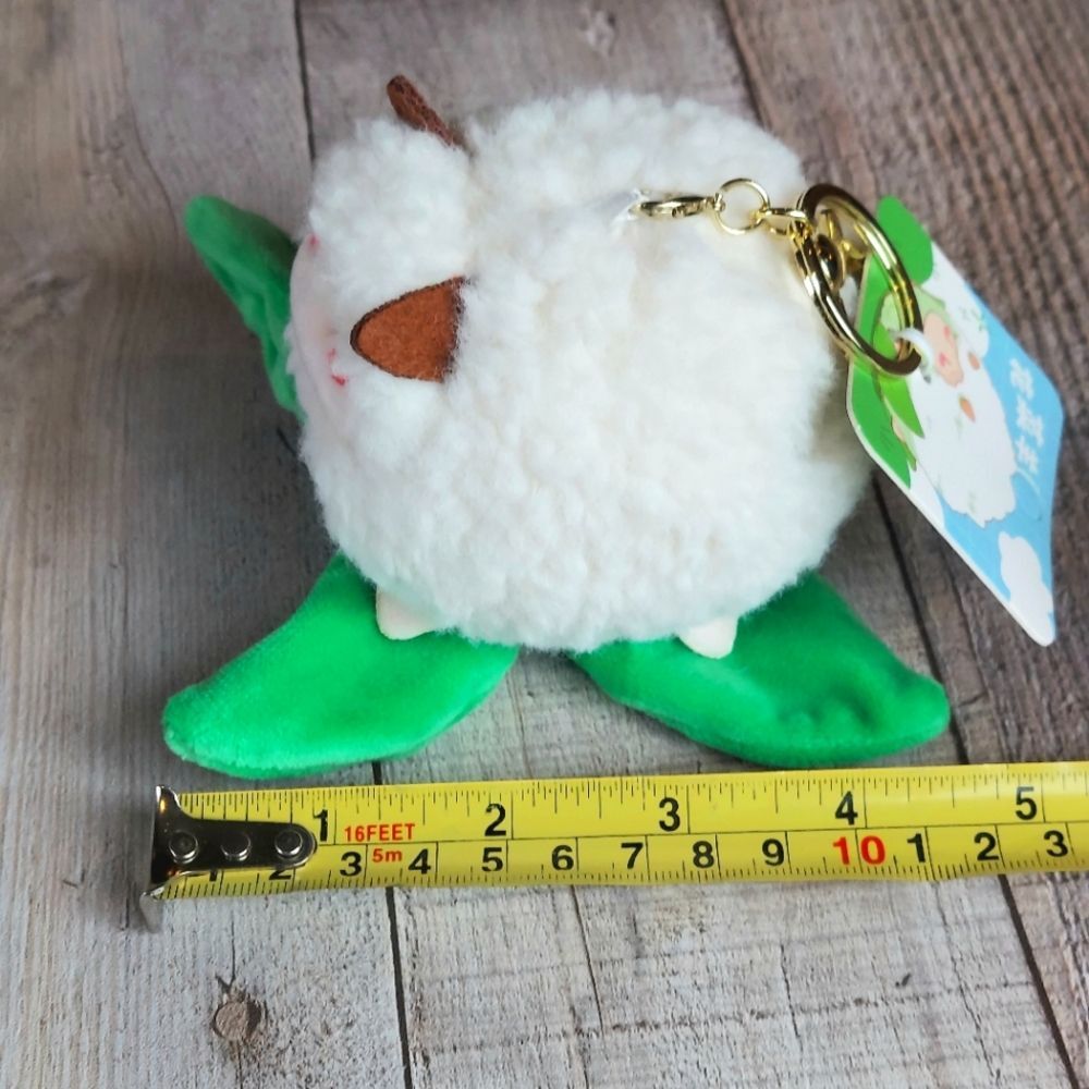 Cauliflower Sheep Plush Keychain Kawaii Plushie - Picture 4 of 4